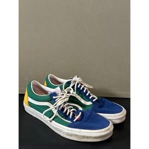 Vans Old Skool Yacht Club Multi Color Blue Green Yellow Mens 12 Sneakers